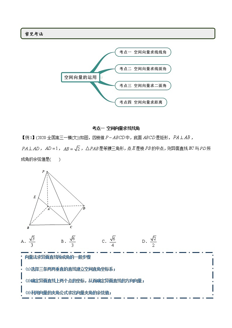 高中数学新同步讲义（选择性必修第一册）  1.4.2 空间向量的应用（二）（精讲）02