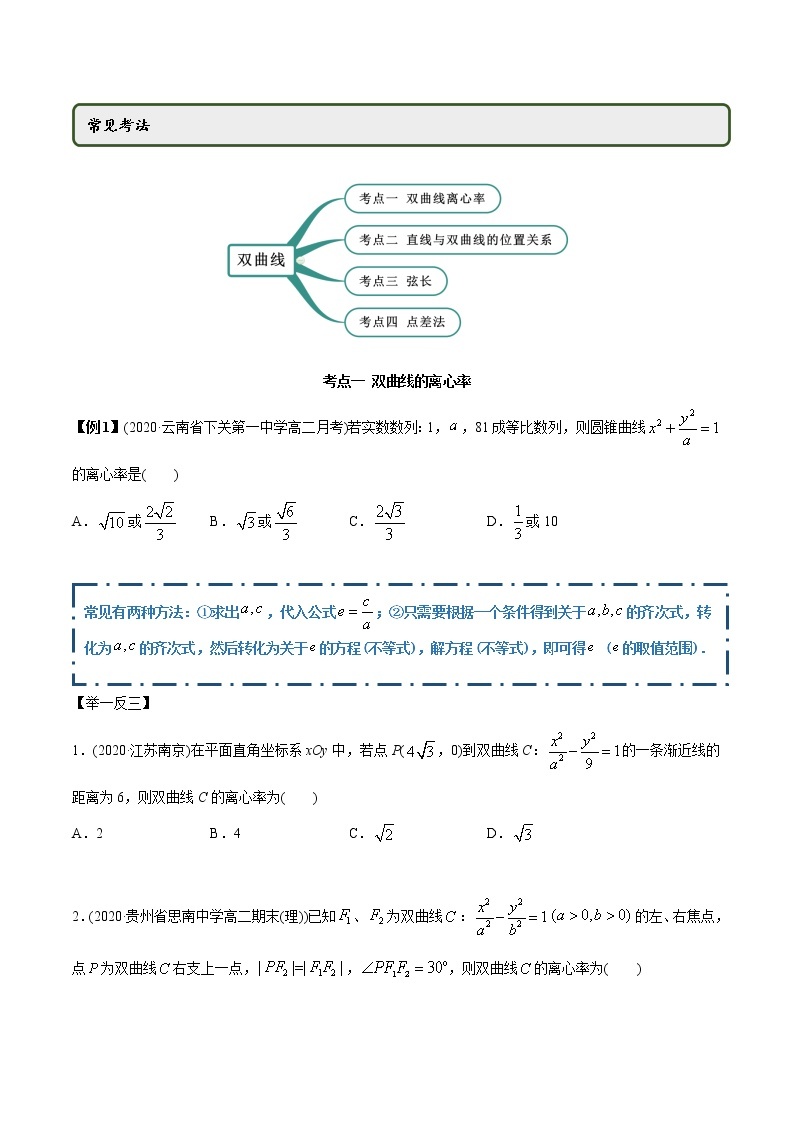 高中数学新同步讲义（选择性必修第一册）  3.2.2 双曲线（第二课时）（精讲）02