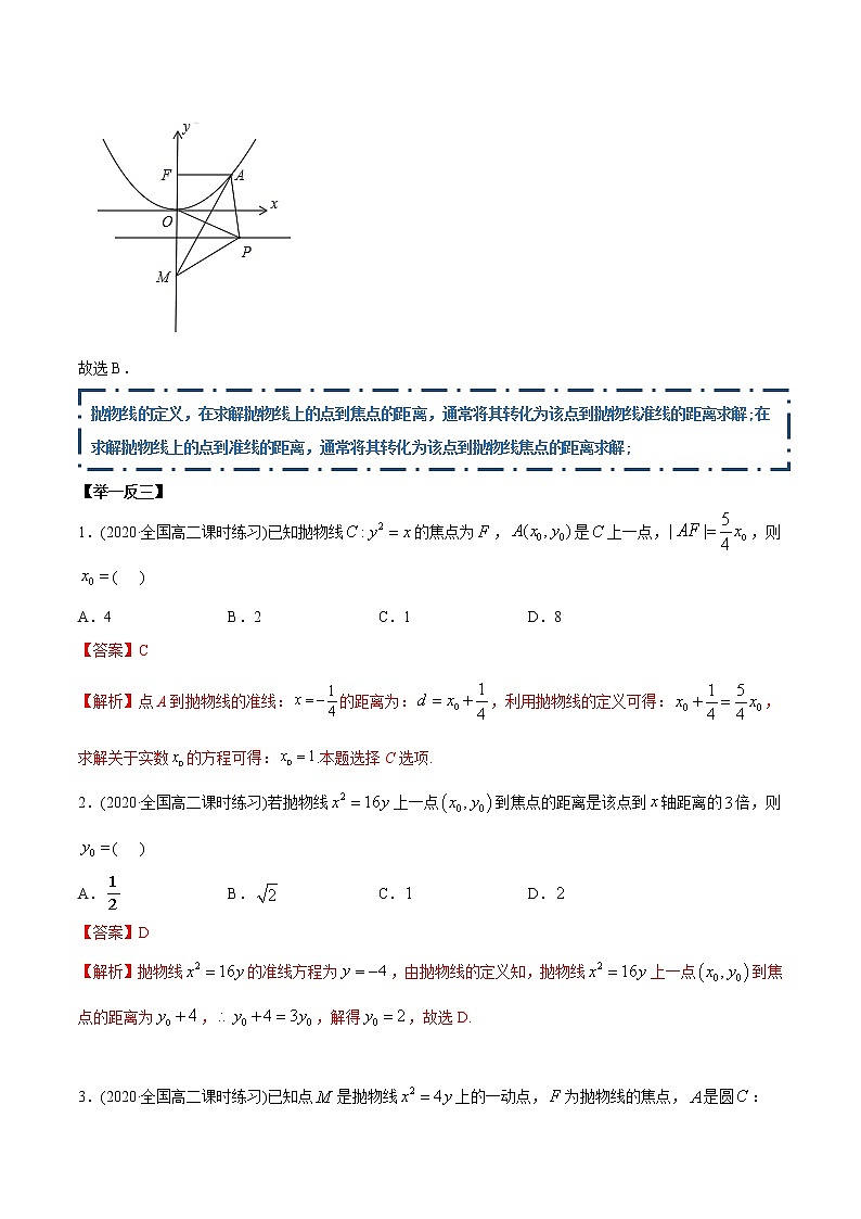 高中数学新同步讲义（选择性必修第一册）  3.3 抛物线（精讲）03
