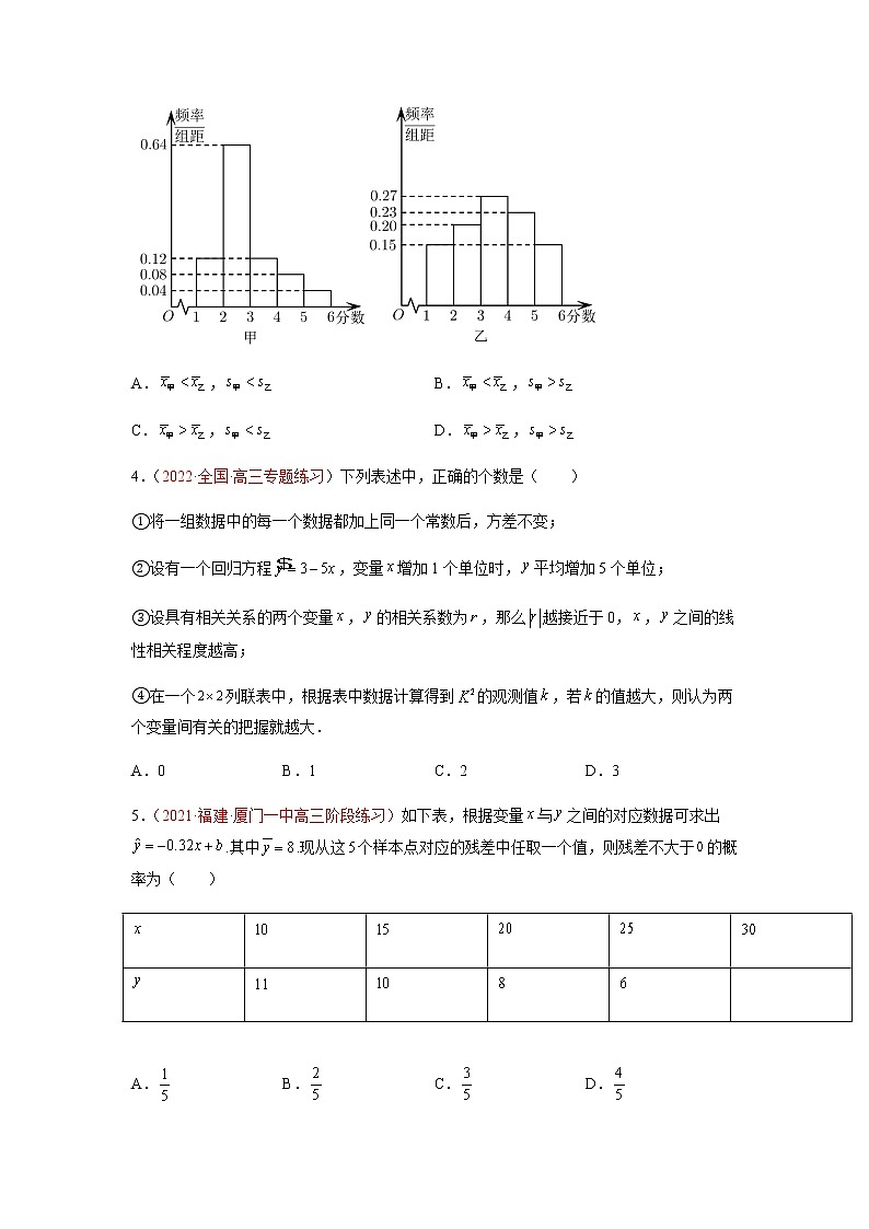 解密17 统计概率（分层训练）-高考数学二轮复习讲义+分层训练（新高考专用）02