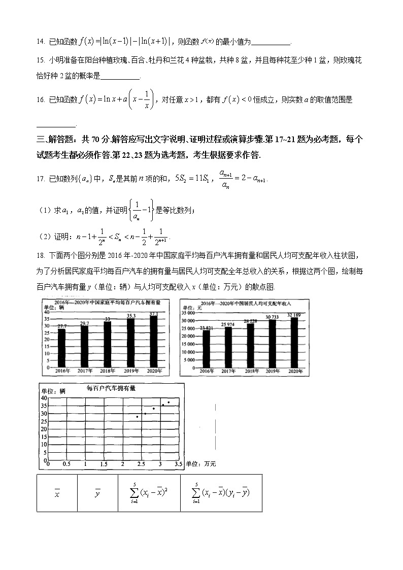 2023届高三冲刺卷（二）全国卷文科数学试题（含答案）第3页