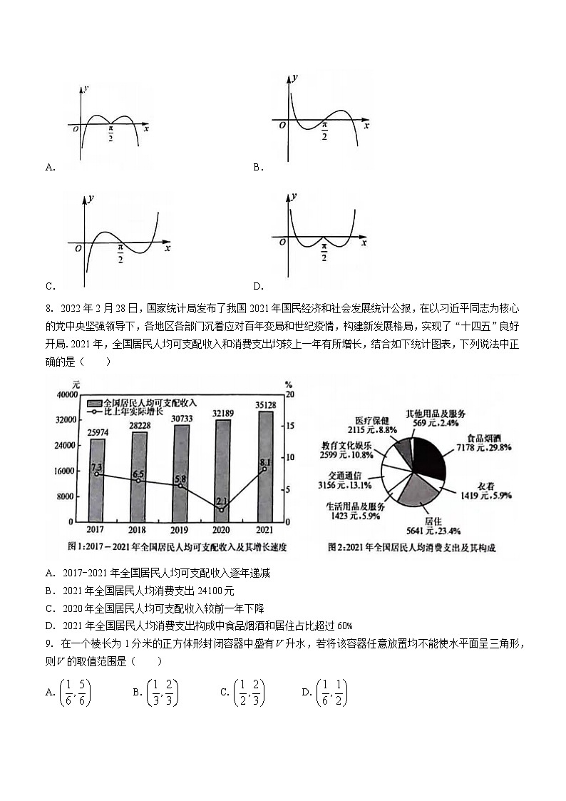 陕西省渭南市2023届高三下学期教学质量检测(Ⅱ)理科数学试题（含答案）第2页