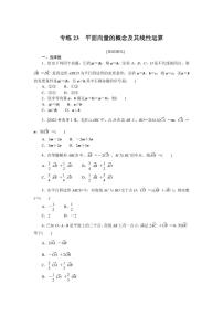 人教A版 (2019)6.1 平面向量的概念精练