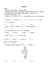 2023河南省部分学校高三高考仿真适应性测试理科数学试题含答案