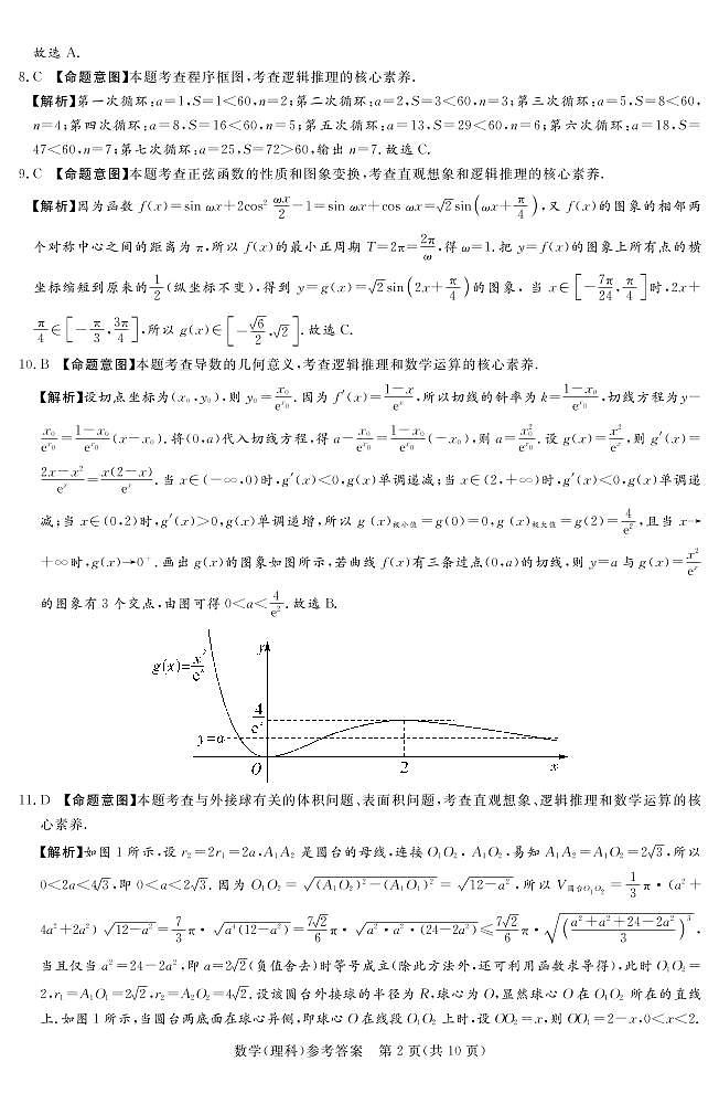 2023.4湘豫高三联考理数答案和解析第2页