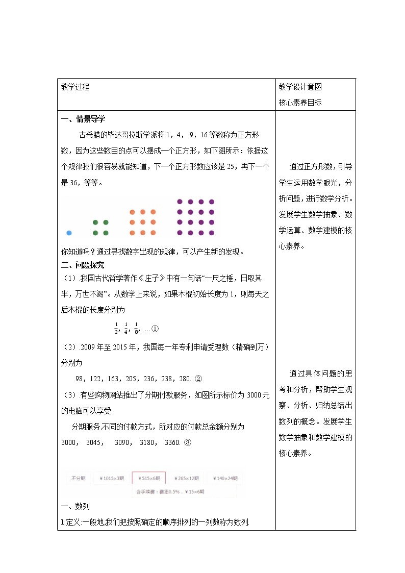 人教B版高二数学选择性必修第三册5.1.1《数列的概念》课件+教案02
