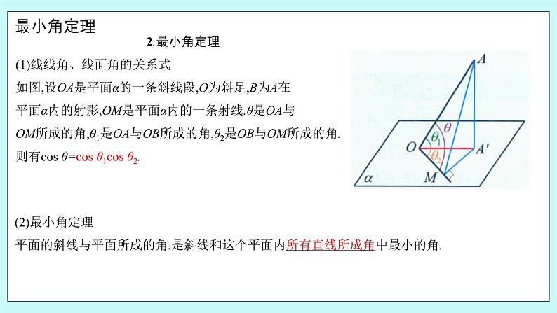 人教B版高中数学选择性必修第一册1.2.3 《直线与平面的夹角（1）》课件第8页