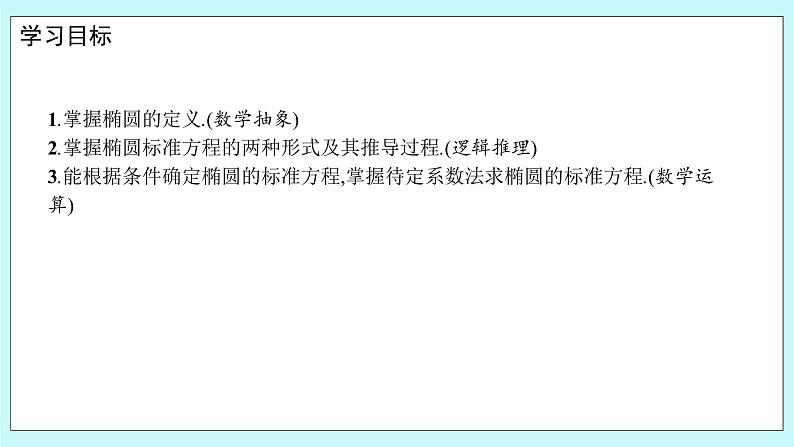 人教B版高中数学选择性必修第一册2.5.1 《椭圆的标准方程》 课件+教案02