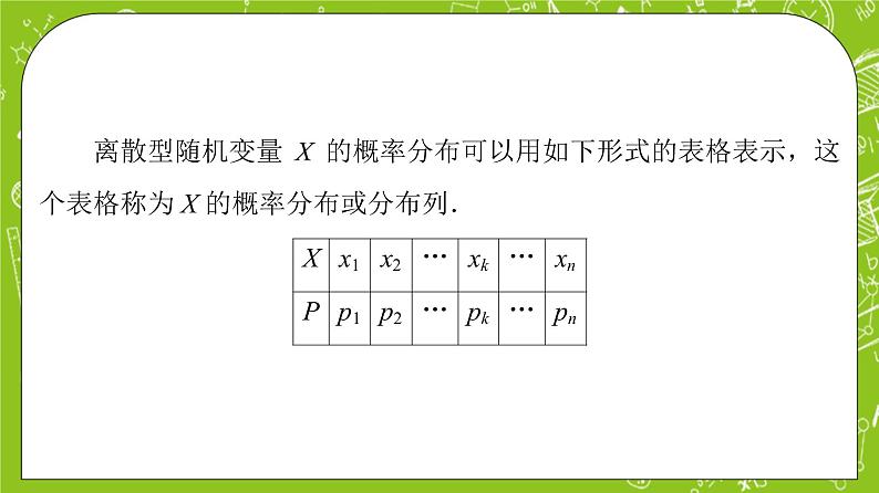 人教B版高中数学选择性必修第二册4.2.2《离散型随机变量的分布列》（课件+教案）06