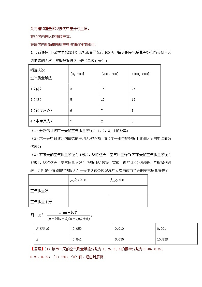 高考数学真题专题训练  16概率与统计综合（含解析）第3页
