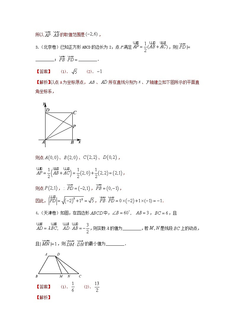 高考数学真题专题训练  07平面向量（含解析）第2页