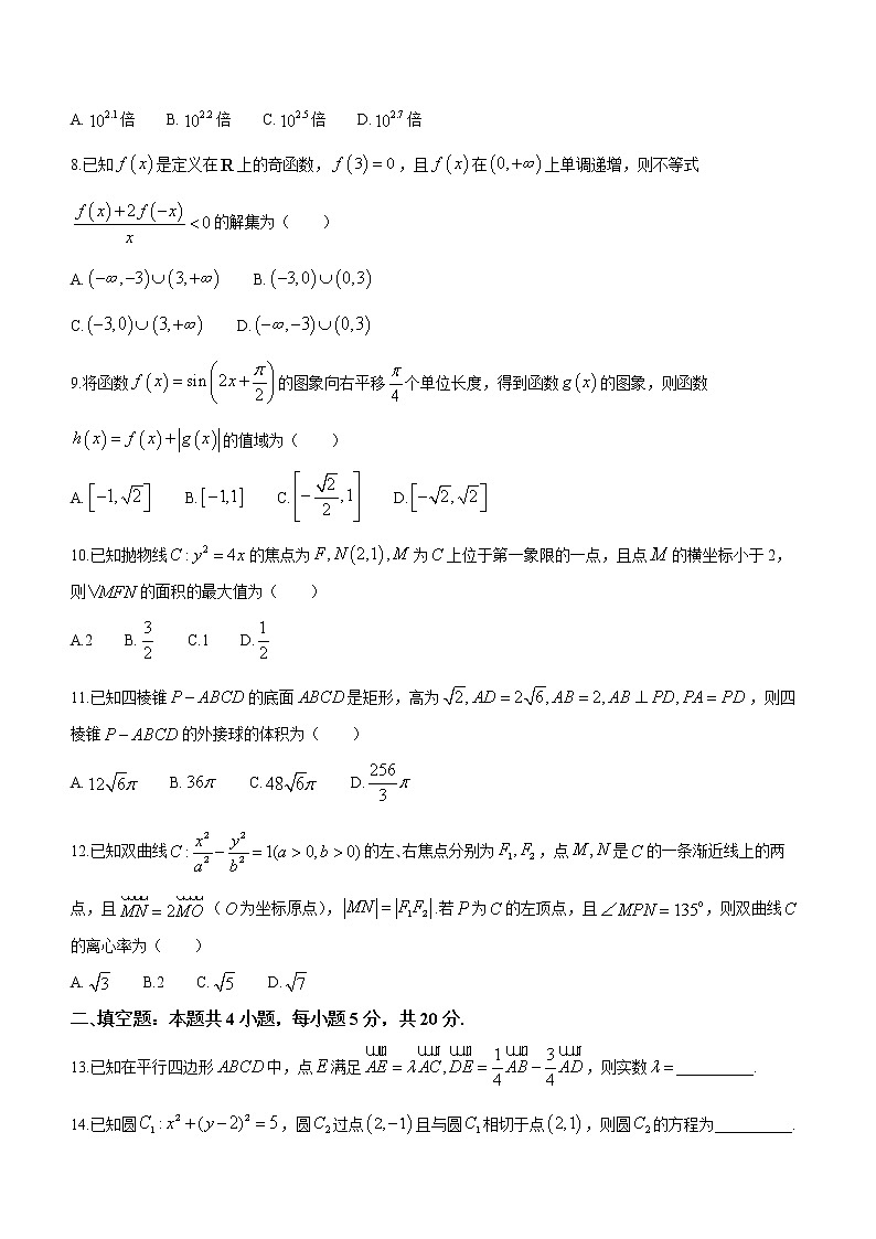 河南省商丘市部分学校2022-2023学年高中毕业班阶段性测试（六）文科数学试题(含答案)03