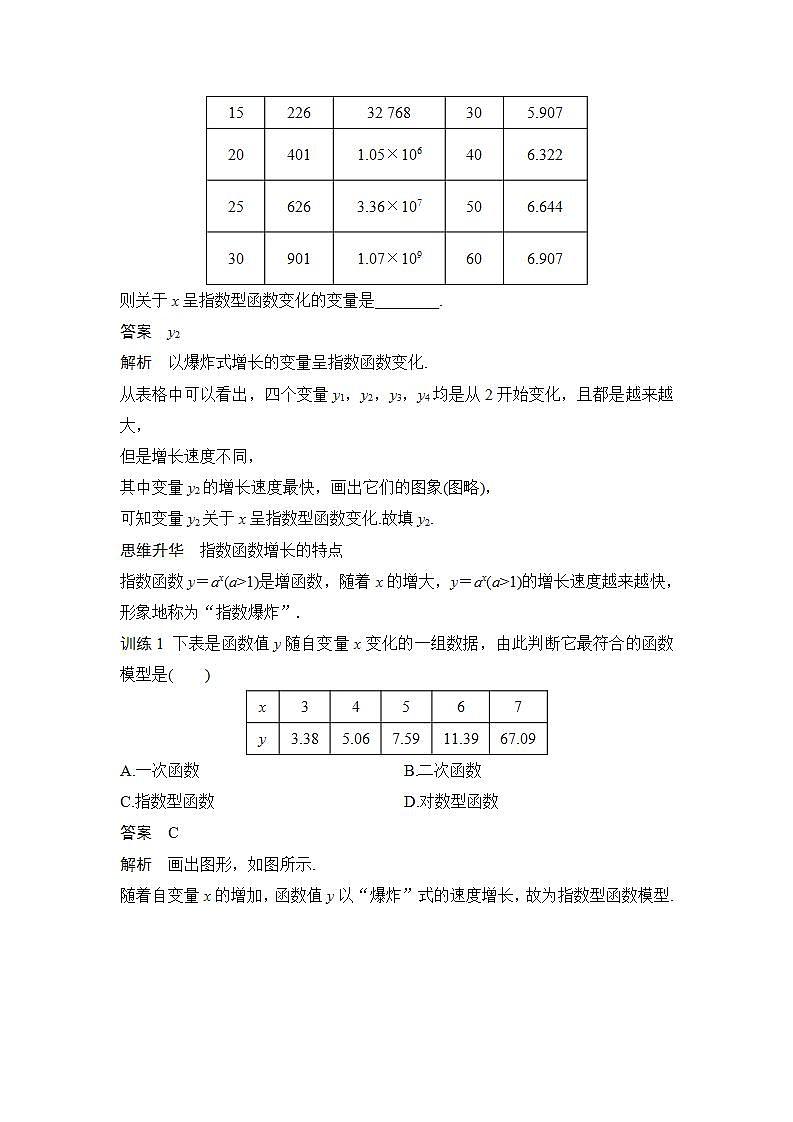 新湘教版高中数学必修一《4.5.1　几种函数增长快慢的比较》PPT课件+教案03