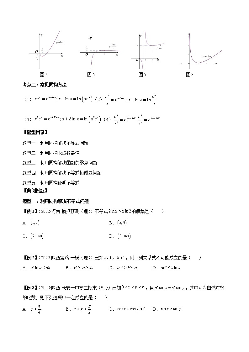 第7讲  导数中的5种同构函数问题 （原卷版版）第2页