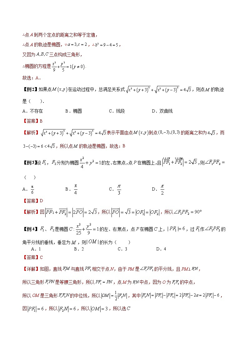 备战2023年高考数学常考题型分类讲义  第19讲  椭圆中6种常考基础题型03