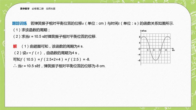 北师大版高中数学必修第二册1.1 周期变化课件第7页