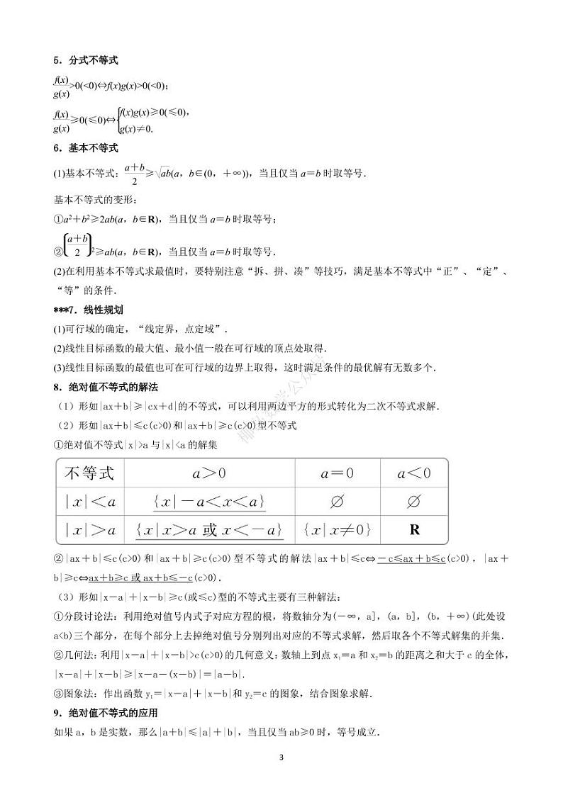 【考前叮咛】备战2023高考数学考前必备(6)份 试卷03