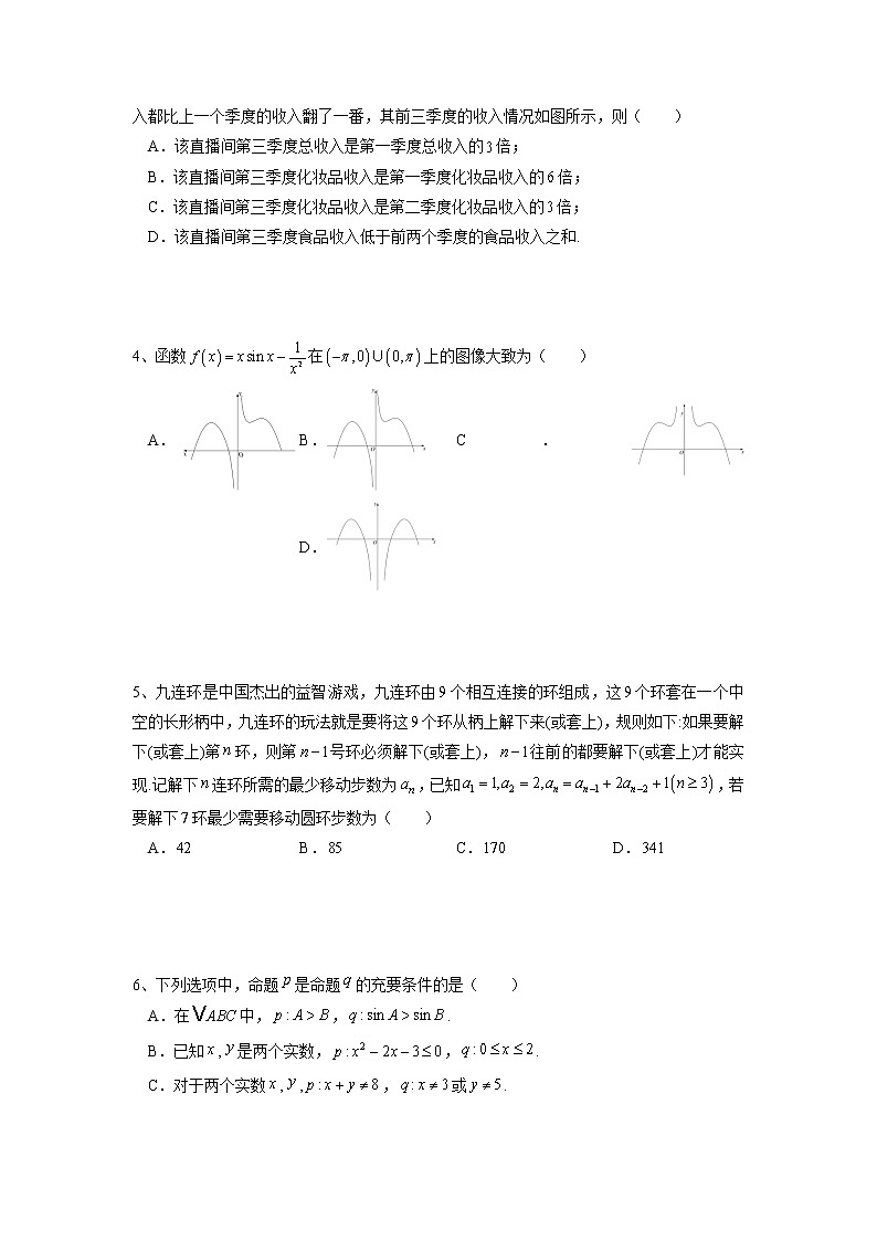 2023届内蒙古赤峰市高三4月模拟考试理科数学试题（含答案）02
