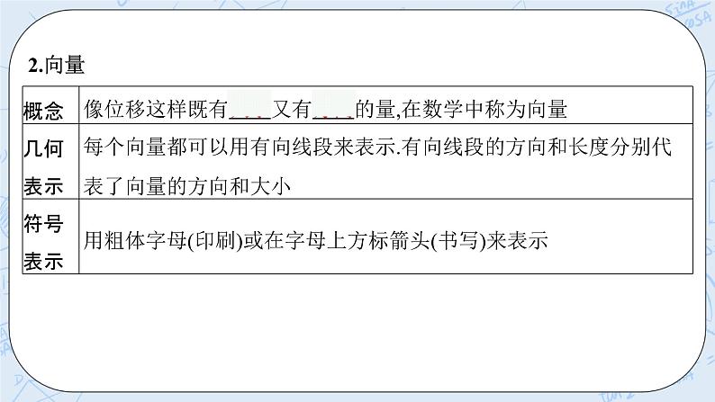 新湘教版高中数学必修二《 1.1 向量 》课件PPT+作业08