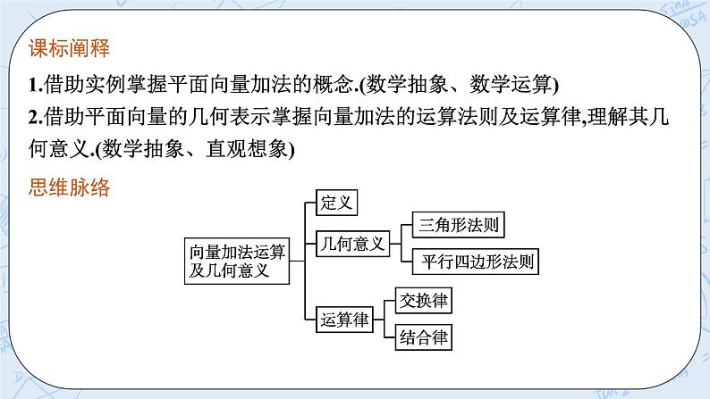 新湘教版高中数学必修二《 1.2.1 向量的加法》 课件PPT+作业03