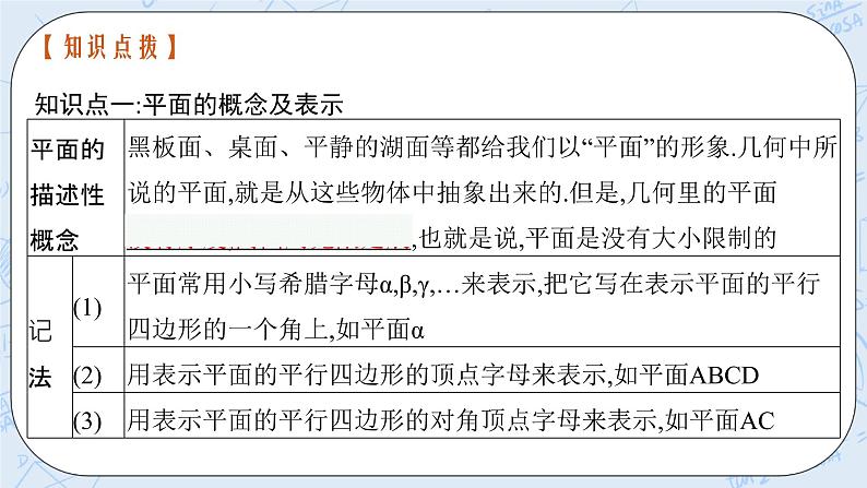新湘教版高中数学必修二《 4.2 平面 》课件PPT+作业07