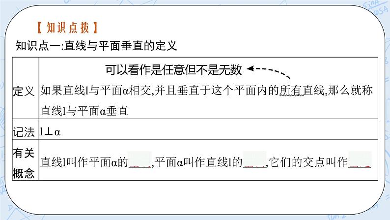 新湘教版高中数学必修二《 4.3.2 空间中直线与平面的位置关系 第二课时 》课件PPT+作业07