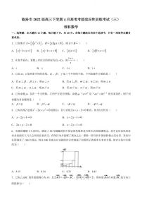 2022届山西省临汾市高三下学期4月高考考前适应性训练考试（三）数学（理）试题（PDF版）