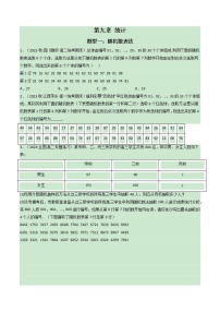 第九章 统计【过题型】-2022-2023学年高一数学单元复习（人教A版2019必修第二册）