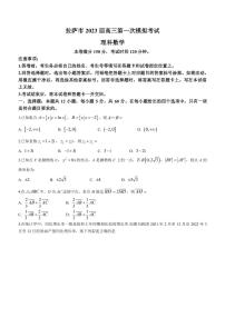 2023届西藏拉萨市高三下学期第一次模拟数学（理）试题（PDF版）