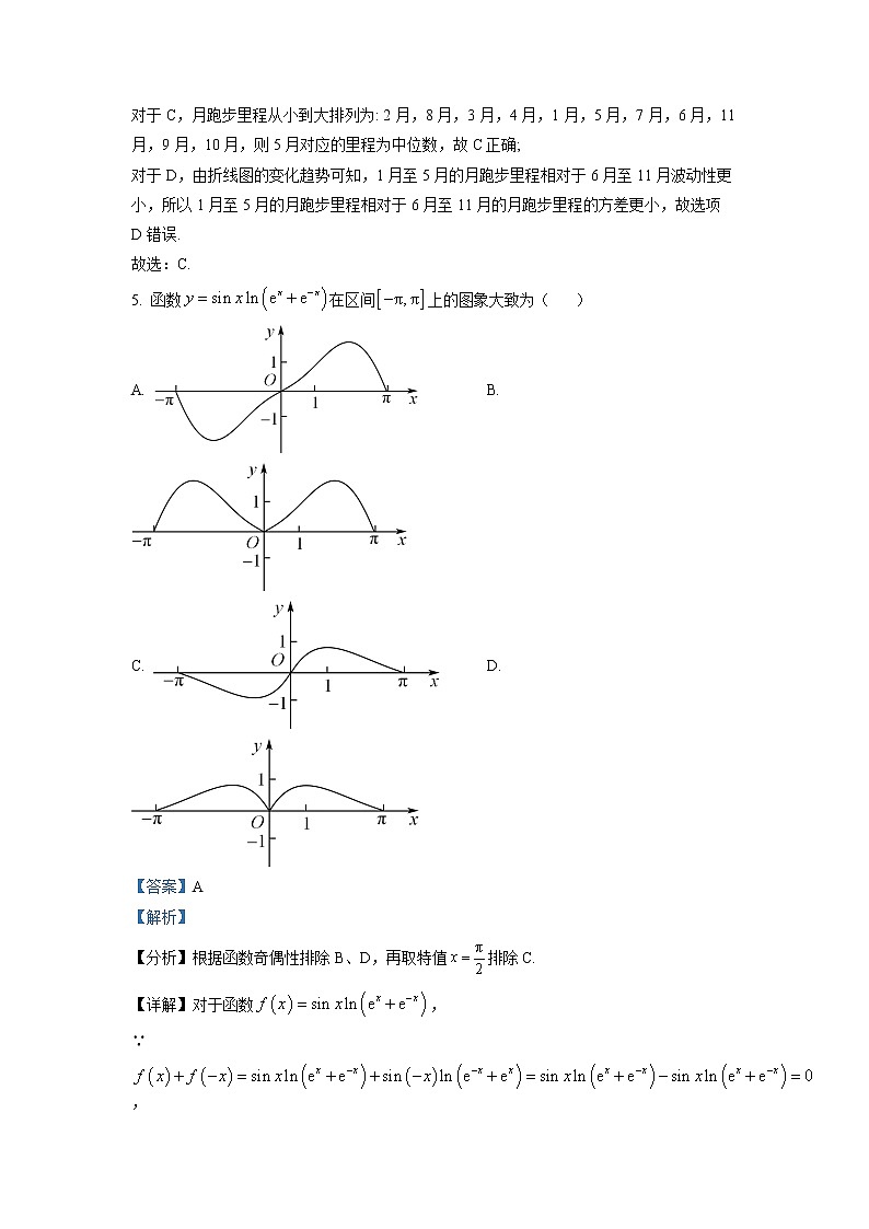 四川省阆中中学2022-2023学年高三数学（理）下学期4月月考试题（Word版附解析）03
