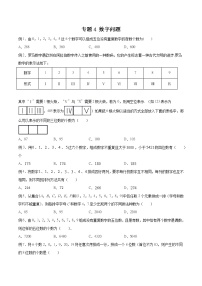2023年新高考数学排列组合专题复习专题04 数字问题（原卷版）