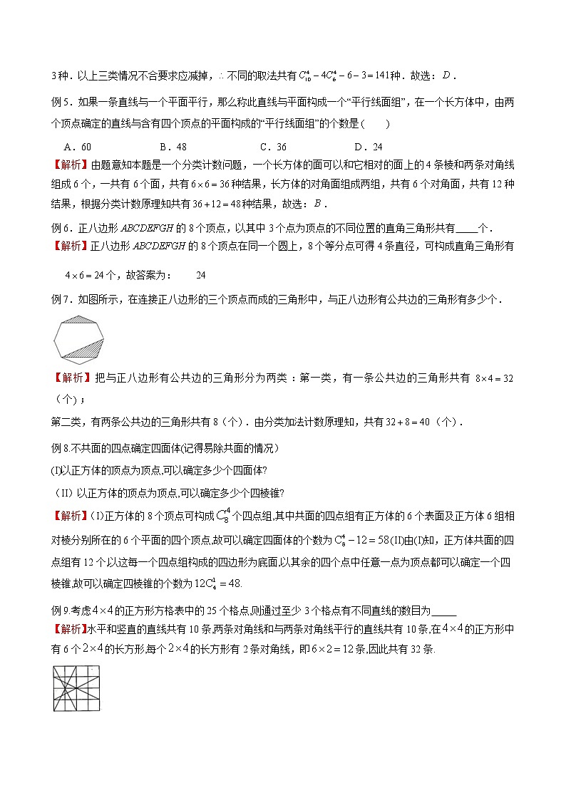 2023年新高考数学排列组合专题复习专题10 几何问题（解析版）第2页