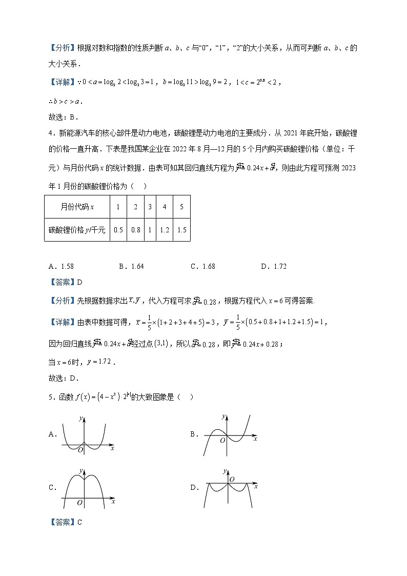 2023届四川省巴中市南江县南江中学高三二模数学（理）试题含解析第2页