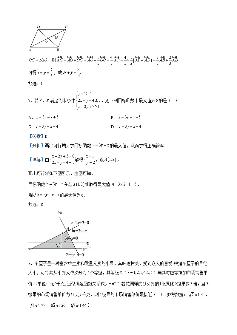 2023届四川省部分学校高三下学期大联考数学（理）试题含解析03