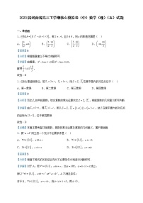 2023届河南省高三下学期核心模拟卷（中）数学（理）试题（五）含解析