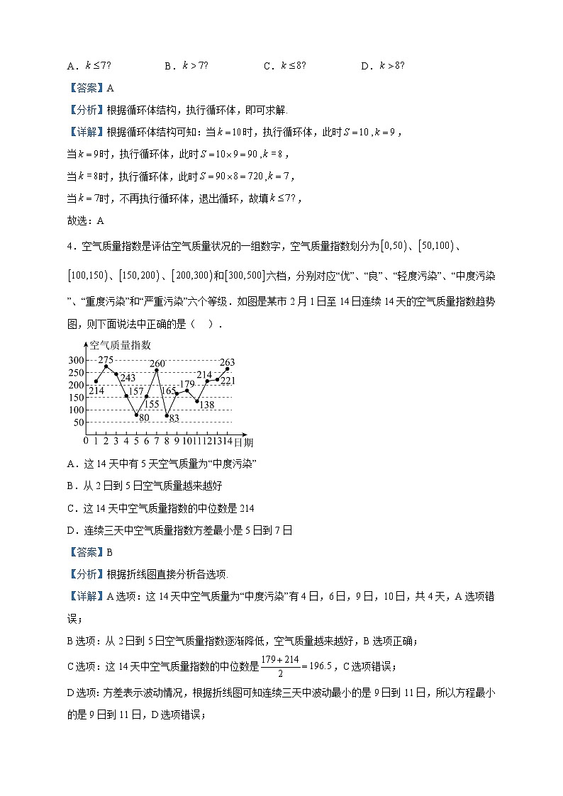 2023届河南省许济洛平高三第三次质量检测数学（理）试题含解析02