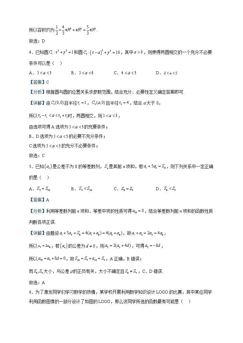 2023届东北三省四城市联考暨沈阳市高三二模数学试题含解析第2页