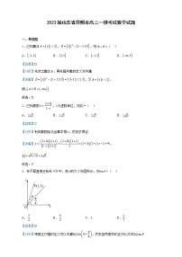 2023届山东省日照市高三一模考试数学试题含解析