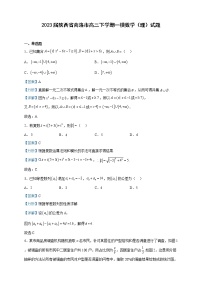 2023届陕西省商洛市高三下学期一模数学（理）试题含解析