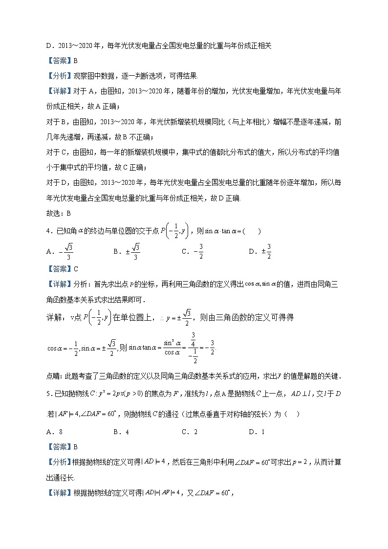 2023届四川省成都市玉林中学高三二诊模拟数学（理）试题（三）试题含解析02