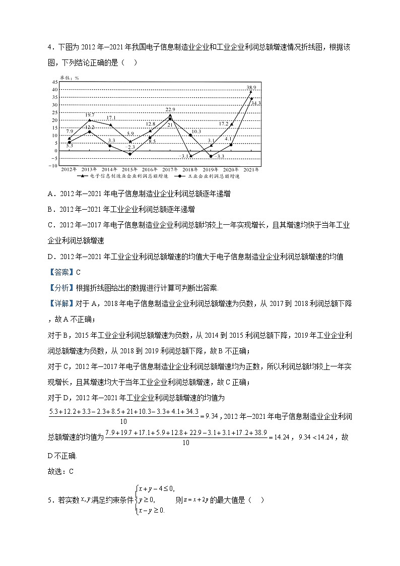 2023届四川省成都市高三第一次诊断性检测数学（文）试题含解析第2页