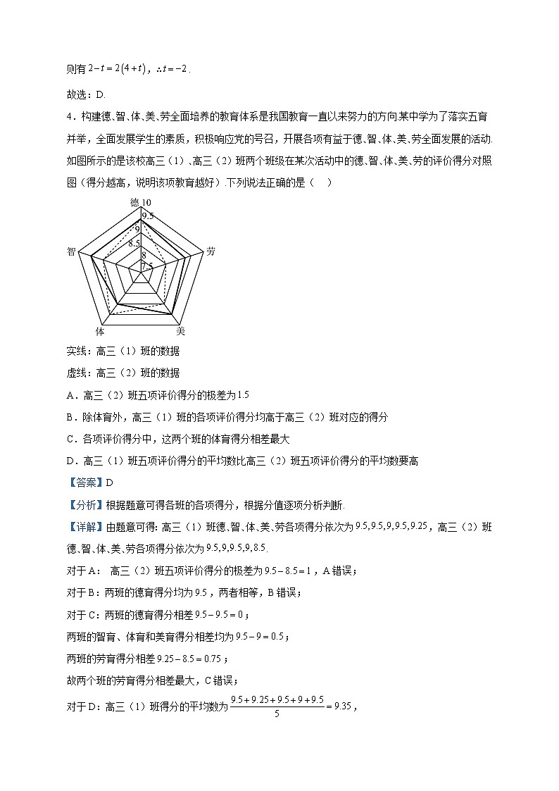 2023届内蒙古赤峰实验中学、桥北四中高三下学期大联考数学试题（文）试题含解析02