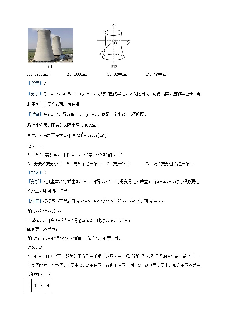 2023届山西省部分学校高三下学期4月模拟考试数学试题含解析03