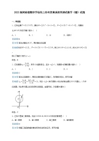 2023届河南省部分学校高三高考仿真适应性测试数学（理）试题含解析