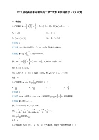 2023届河南省平许济洛高三第二次质量检测数学（文）试题含解析