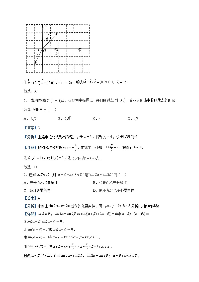 2023届北京市陈经纶中学团结湖分校高三零模数学试题含解析第3页