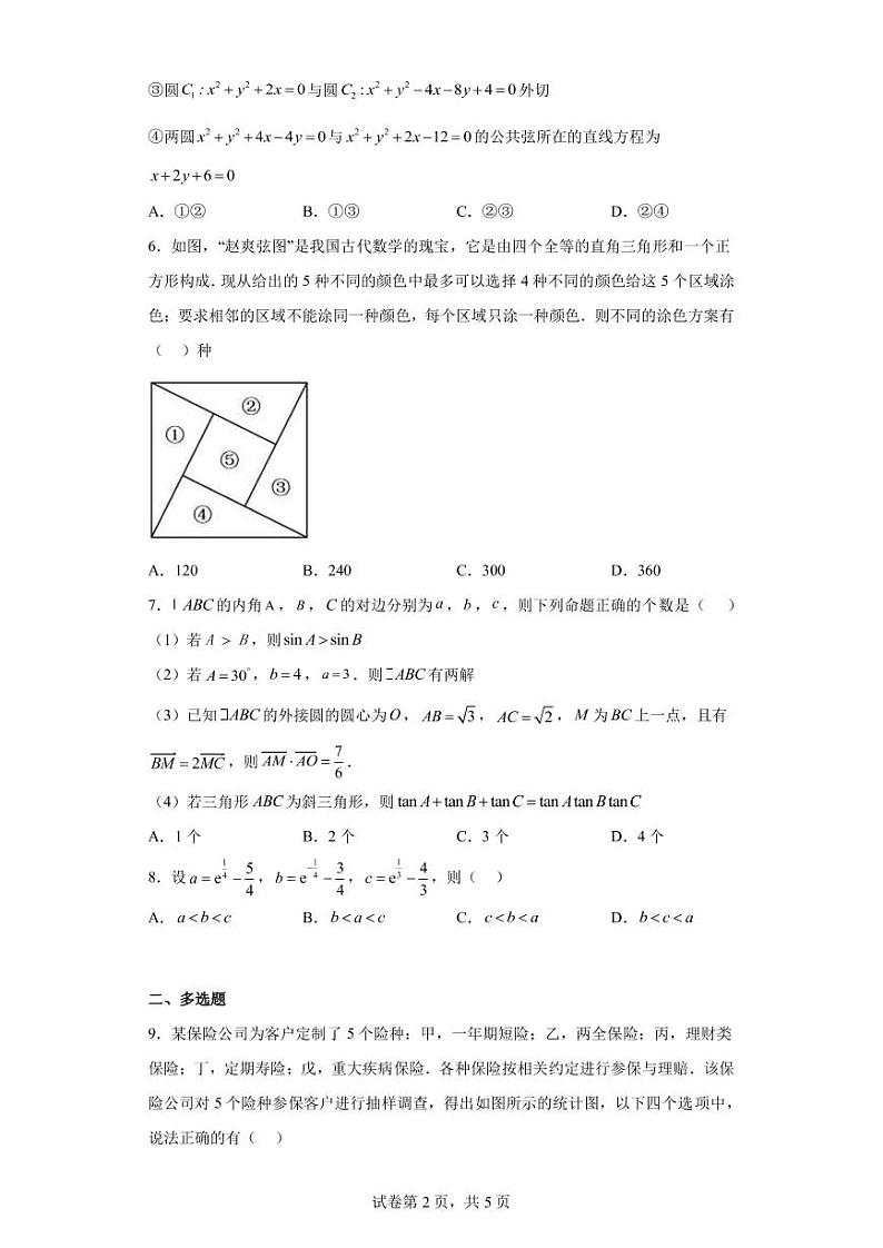2023届山东省高三下学期二模考前适应性练习（三）试题PDF版含答案第2页