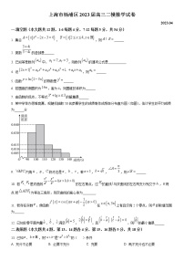 2023年上海市杨浦区高三二模数学试卷含详解