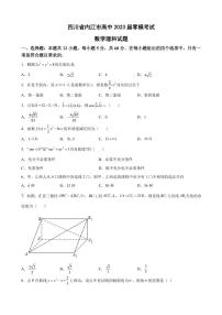 2023届四川省内江市高中零模考试数学理科试题（PDF版）