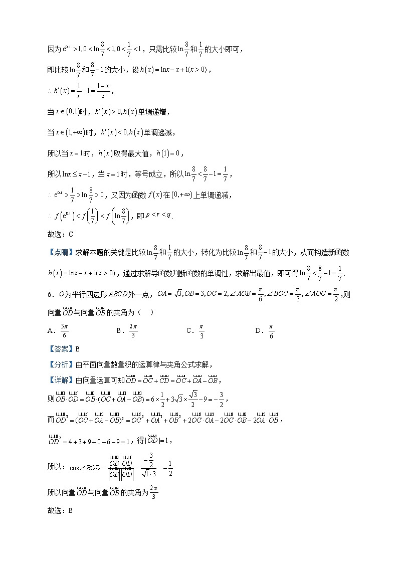 2023届天域全国名校协作体高三4月阶段性联考数学试题含解析03
